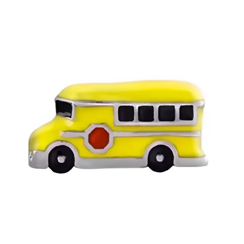 School Bus Charm 925 sterling silver